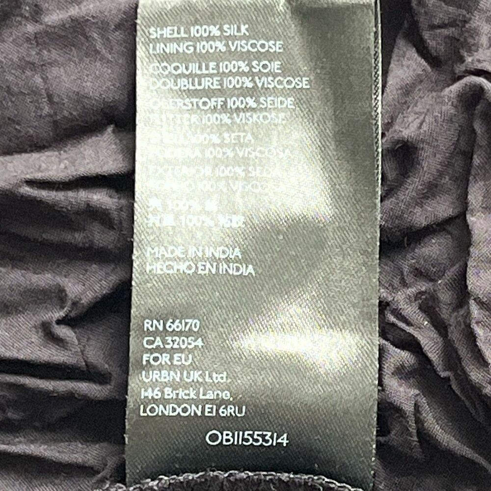 Anthropologie MAEVE Lucinda Tunic Dress Womens M Multi Floral Silk Tie Back Boho - Picture 11 of 14